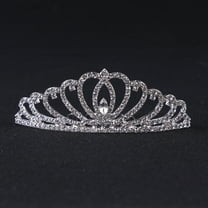WHAMVOX Heart Shape Tiara Crown Sparkling Rhinestone Tiara Wedding Pageant Tiara Crown Bridal Hair Accessories