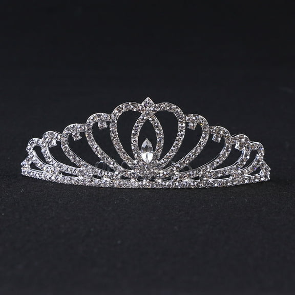 WHAMVOX Heart Shape Tiara Crown Sparkling Rhinestone Tiara Wedding Pageant Tiara Crown Bridal Hair Accessories