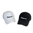 thumbnail image 2 of Letter Embroidered Peaked Hat, Versatile Sunscreen Soft Top, Show Face Small Baseball Cap, white, 2 of 2