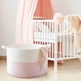 thumbnail image 6 of ZFITEI Woven Rope Cotton Blanket Basket, Pink Storage Basket, 6 of 6