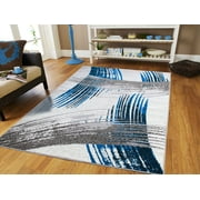 Black and white 8x10 rug