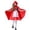D10-Red, variant on Ulitacool Girls Halloween Dress O Neck Long Sleeve Hallowmas Costume Cartoon Prints Riding Hood Dress And Cape Outfit Versatile Playsuit 130 Red