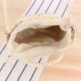 thumbnail image 2 of Bolso Bandolera Tejido Bolso de hombro semicírculo para mujer Bolso bandolera tejido de verano Tote de vacaciones (Beige) Ehuebsd Para Estrenar, 2 of 7