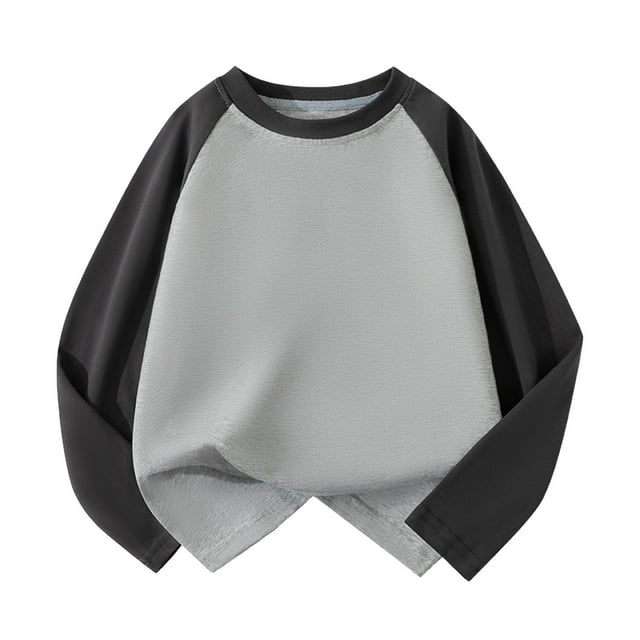 T-shirts à Manches Longues pour Enfants Filles Garçons Raglan Tee Baseball