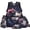 Black and White Baby Axolotl, variant on Yspwyqan Kids Backpack Set 4Pcs with Lunch Box Pencil Case, Black and White Baby Axolotl Lightweight Bookbag for Elementary Middle School Back to School