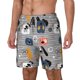 thumbnail image 1 of Balery Dog Bañador para hombre, shorts de playa de secado rápido con entrepierna y forro de compresión-Medium, 1 of 6