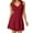 Red, variant on Tosmy Women Lingerie Sexy Mesh Lace Slip Dress Nightwear