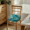 thumbnail image 2 of SEANATIVE Green Marble Print Chair Covers for Dining Set of 2 Dining Chair Seat Covers with Elastic Bottom Reusable Chair Protective Cover for Dining Room Armless Chair Kitchen Home Decor, 2 of 7