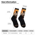 thumbnail image 2 of Fotbe Maple Forest Panda Pattern Long Socks for Men & Women – Breathable & Stretchy Compression Socks, Ideal for Running, Travel, and Everyday Wear Size 5-11, 2 of 6