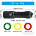thumbnail image 3 of Waterproof LED Diving Flashlight 1000LM Bright Powerful Professional Underwater Dives Light Fishing Hunting Torches, 3 of 9