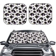 thumbnail image 2 of Balery 2 Piece Daisies Flowers Car Windshield Sun Shade|Foldable Front Windshield Shade for Car Front Window for Most Sedans SUV Truck-Large, 2 of 7