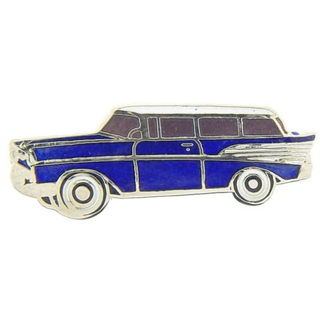 1957 Chevrolet Wagon Pin Blue 1
