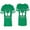 Men Green / Women Green, variant on World's Greatest Dad Mom Matching Couple Cotton Jerseys (Men Green / Women Green) (Men L / Women XXL)