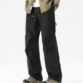 thumbnail image 2 of ZQUUVOU Men's Casual Cargo Sweatpants Drawstring Outdoor Trousers With Pockets Black, 2 of 5