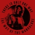 thumbnail image 2 of Boy's Star Wars: The Mandalorian Only One Way  Graphic Tee Red Small, 2 of 4