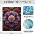 thumbnail image 3 of Diamond Art Kit for Adults, Radiant Floral Mandala Design Diamond Painting for Adults Beginners, DIY Diamond Art Painting Kits, 5D Diamond Painting Crafts for Home Decor 12x16 Frameless, 3 of 7