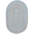 thumbnail image 1 of Rhody Rug PT07R096X132 8 x 11 in. Playtime Aqua Blue & Multicolor Oval Rug, 1 of 1