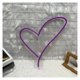 thumbnail image 4 of Letrero De Neón Con Forma Corazón Luz , Nocturna Regulable Alimentada Por USB Para Decoración Pared 30cmx30cm, 4 of 6