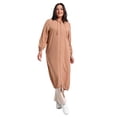 thumbnail image 2 of Beige - Unlined - Plus Size Topcoat - Alia, 2 of 3