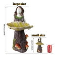 thumbnail image 5 of Enchanted Fairy Garden Decor Set: Handcrafted Fairy Statue & Fairies for Fairy Garden with Large Outdoor Bird Feeder - Garden Sculptures & Statues for Outdoor Fairy Garden Displays, 5 of 8