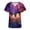 D494_Purple, variant on Womens Halloween Scrub Top Short Sleeve Top V Neck Plus Size Scrubs with Pockets Printed Funny Blouses, S-5XL