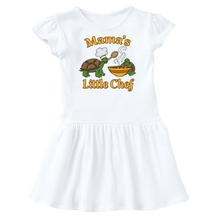 

Inktastic Mama s Little Chef with Cute Turtles Gift Toddler Girl Dress