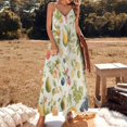 thumbnail image 2 of Various Fruits Design Sleeveless Dress Woman Fashion Long Dresses Women's Summer Suit Dress 2025, 2 of 7