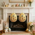 thumbnail image 5 of EWASWON Set of 2 Easter Egg Ornaments, Red Floral Cottage Hanging Decor for Home, Cabinet Knob, Easter Party Decoration, Spring Plastic Ornaments, 5 of 6