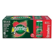 Angle View: Perrier Water,Strwbry,8.45oz,10pk 2618607