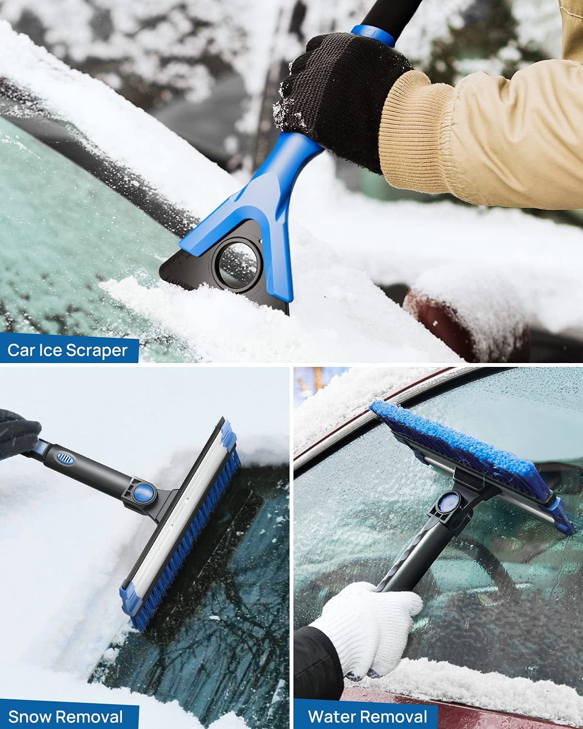 GetUSCart- MOVTOTOP 39'' Telescoping Snow Brush and Ice Scraper
