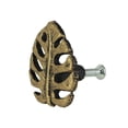 thumbnail image 2 of Zeckos Cast Iron Monstera Leaf Drawer Pull Tropical Cabinet Knobs Set of 6, 2 of 5