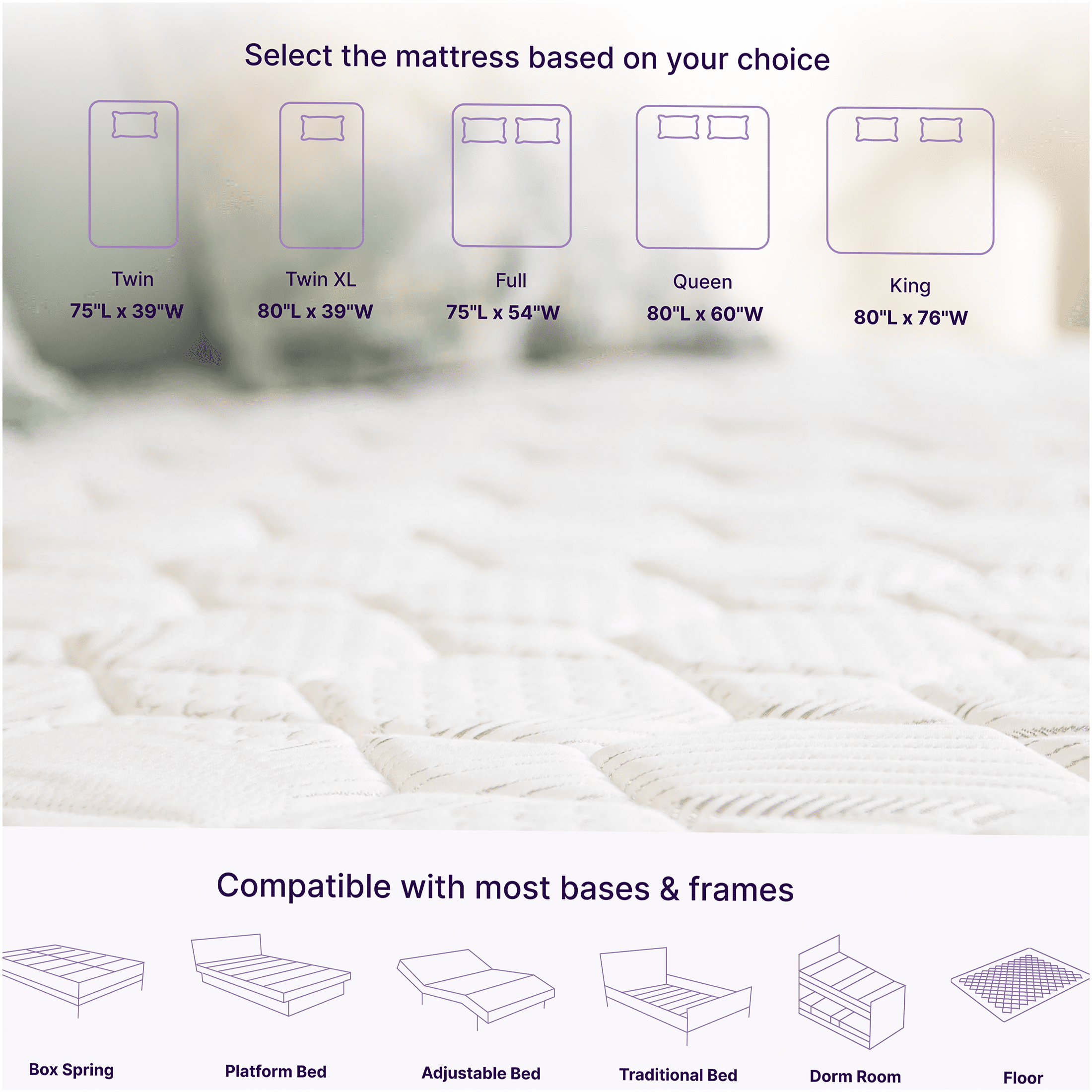 JERFIT 10 Inch King Size Hybrid Mattress, Gel Infused Memory Foam Pocket Springs for Cool Sleep Support, CertiPUR-US Certified, Grey
