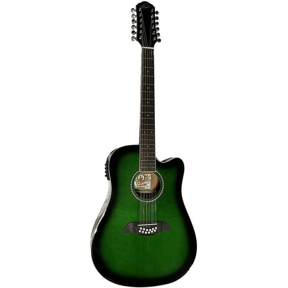 Oscar Schmidt 6 OD312 12-String Acoustic Electric Guitar