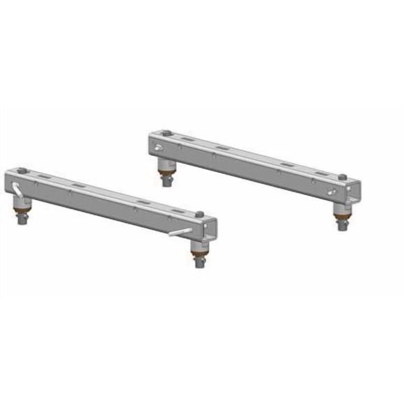 PullRite Fifth Wheel Trailer Hitch Mount Kit 4444 OE Series; Custom-Fit Base Rails and Posts; Use With Chevy/GMC OE Prep Package; Bolt-On