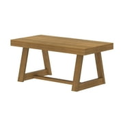 Plank+Beam Farmhouse Coffee Table, 40 Solid Wood Tables for Living Room, Rectangular Center Table