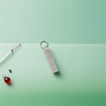thumbnail image 4 of OULII Stylish Rhinestone Silver Pill Holder Keychain with Three Compartments for Travel and, 4 of 8