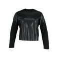 thumbnail image 1 of Pre-Owned Dsquared2 Faux Leather Jumper in Black Polyester, 1 of 2