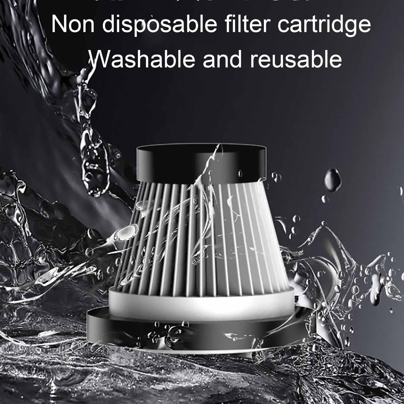 Portable Handheld Vacuum Cleaner, 200W High Power, Dual Use Vacuum & Blower, USB Rechargeable, For Car, Home, Office, Pet Hair, Dust, Includes Multiple Nozzles