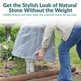 thumbnail image 5 of Sunnydaze 21.5" Gray Polyresin Faux Landscape Rock Cover with Metal Stakes, 5 of 18