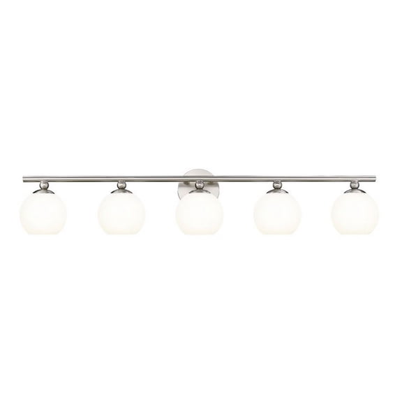1100-5V-BN-Z-Lite-Neoma - 5 Light Bath Vanity In Modern Style-7.25 Inches Tall and 38.25 Inches Wide-Brushed Nickel Finish