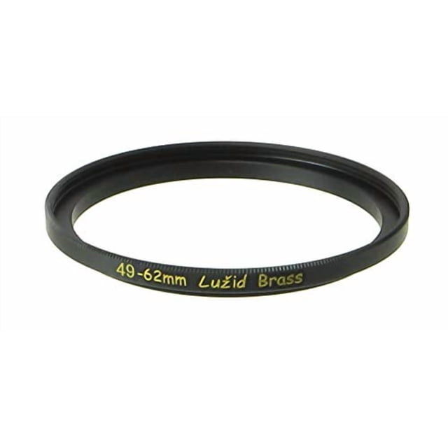 Adaptador de filtro LUŽID, anillo escalonado de latón de 49 mm a 62 mm