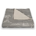 thumbnail image 3 of Creative Products Sea Grayy 50x60 Coral Fleece Blanket, 3 of 3