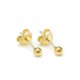 thumbnail image 2 of Gold Plated Small Sterling Silver Ball Stud Earrings 2mm 3mm 4mm 5mm, 2 of 4