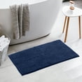 thumbnail image 5 of Unique Bargains 2 Pcs Plush Fluffy Extra Thick Mat Dark Blue/Pink 16" x 24", 5 of 6