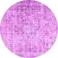 thumbnail image 1 of Ahgly Company Indoor Round Persian Purple Traditional Area Rugs, 4' Round, 1 of 4