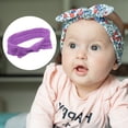 thumbnail image 5 of Bow Headband Fashion Cute Cotton Hair Band for Teenager Light Purple 7.3Inch, 5 of 5