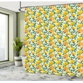 thumbnail image 4 of Ambesonne Blossom Shower Curtain, Yellow Toned Rose Pattern, 69"Wx75"L, Yellow Green Dark Peach, 4 of 4