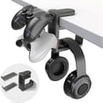 thumbnail image 2 of Gaming Headset Stand Controller Holder 360-Degree Rotating Universal PC Gaming Accessories Controller Headset Stand Storage Stand Black, 2 of 3