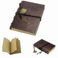 thumbnail image 5 of Vikakiooze Leather Writing Journal Notebook, New Vintage Key String Leather Note Book Diary Notebook, for Women Men Office School, 5 of 7