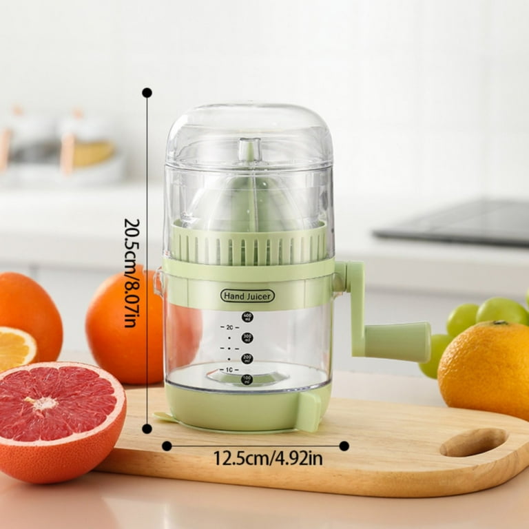 YUKA　0709 XYKA Manual Citrus Juicer, Portable Hand Crank Juicer with
